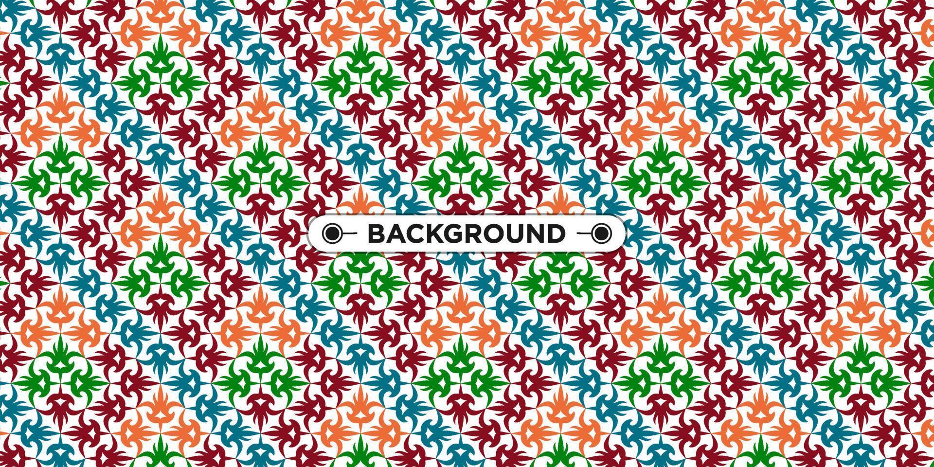 colorful geometric ethnic seamless pattern background vector