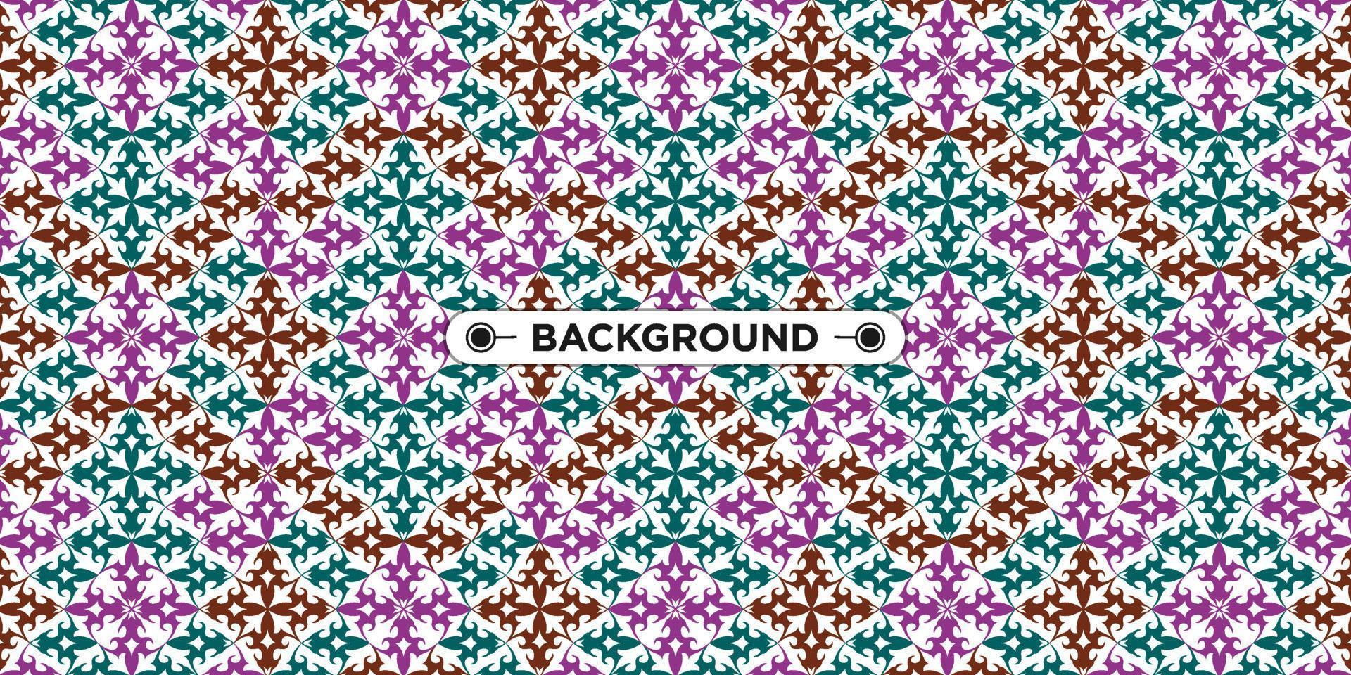 colorful geometric ethnic seamless pattern background vector