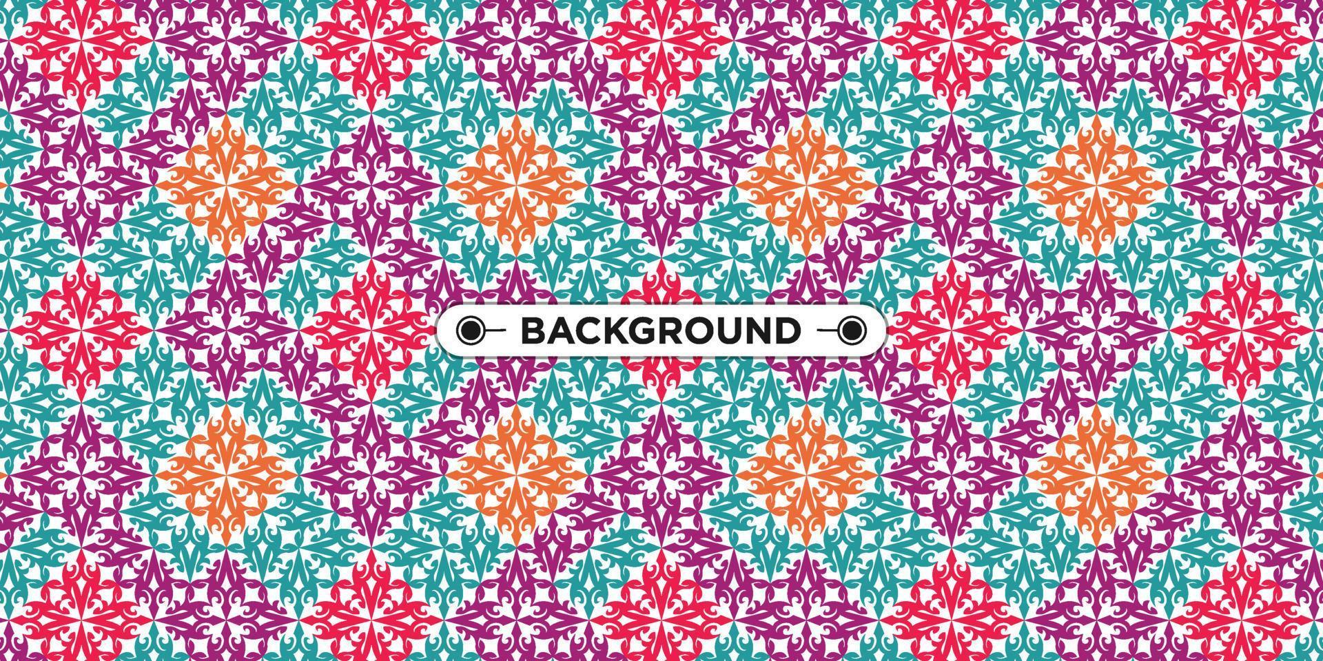 colorful geometric ethnic seamless pattern background vector
