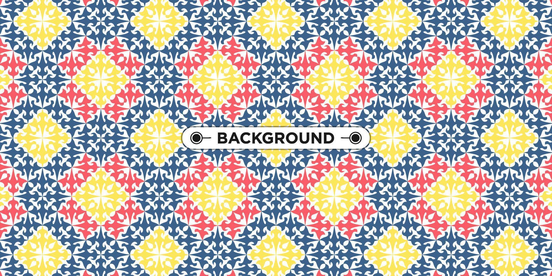 colorful geometric ethnic seamless pattern background vector