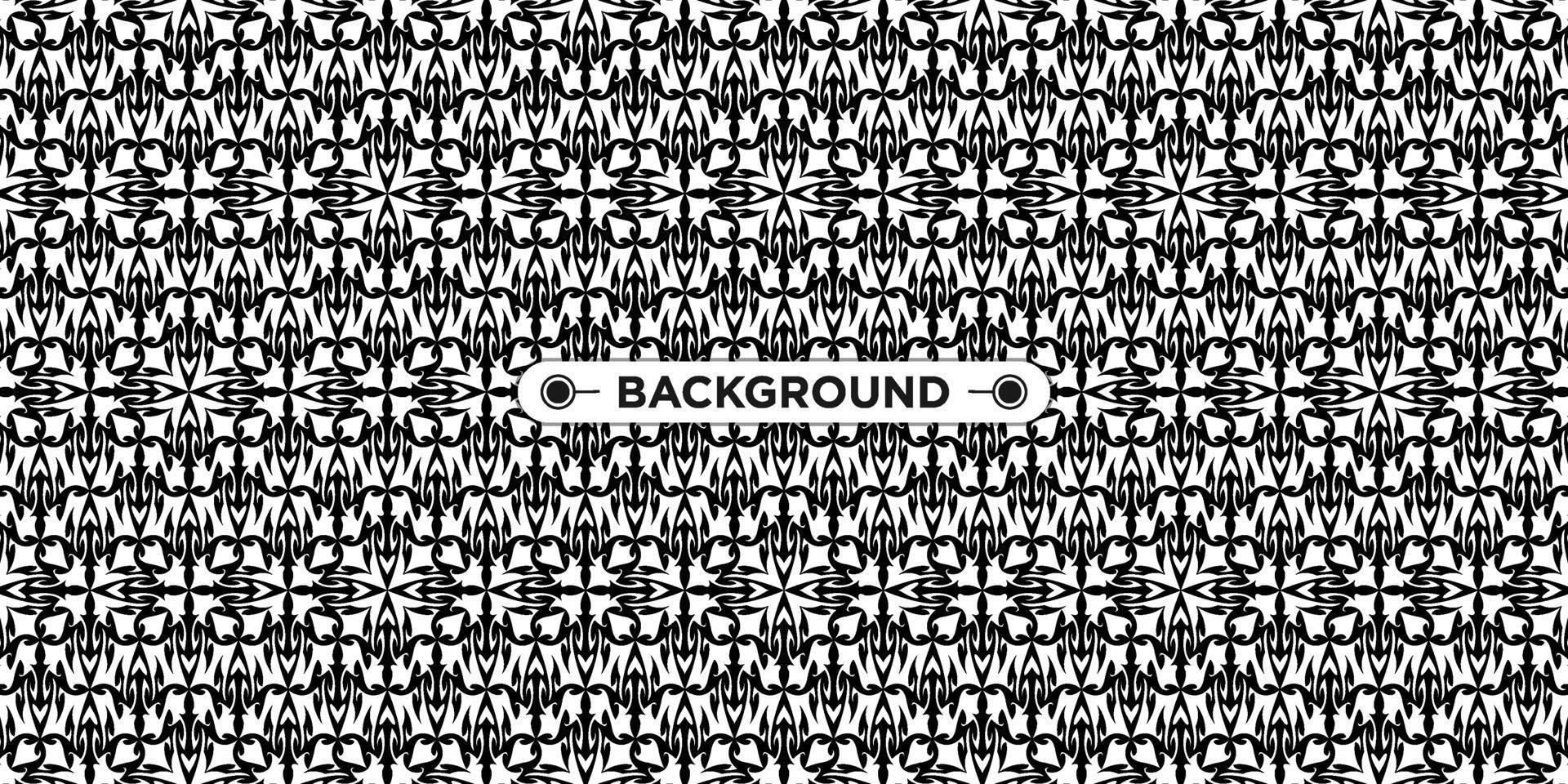 background pattern seamless ethnic geometric black and white vector