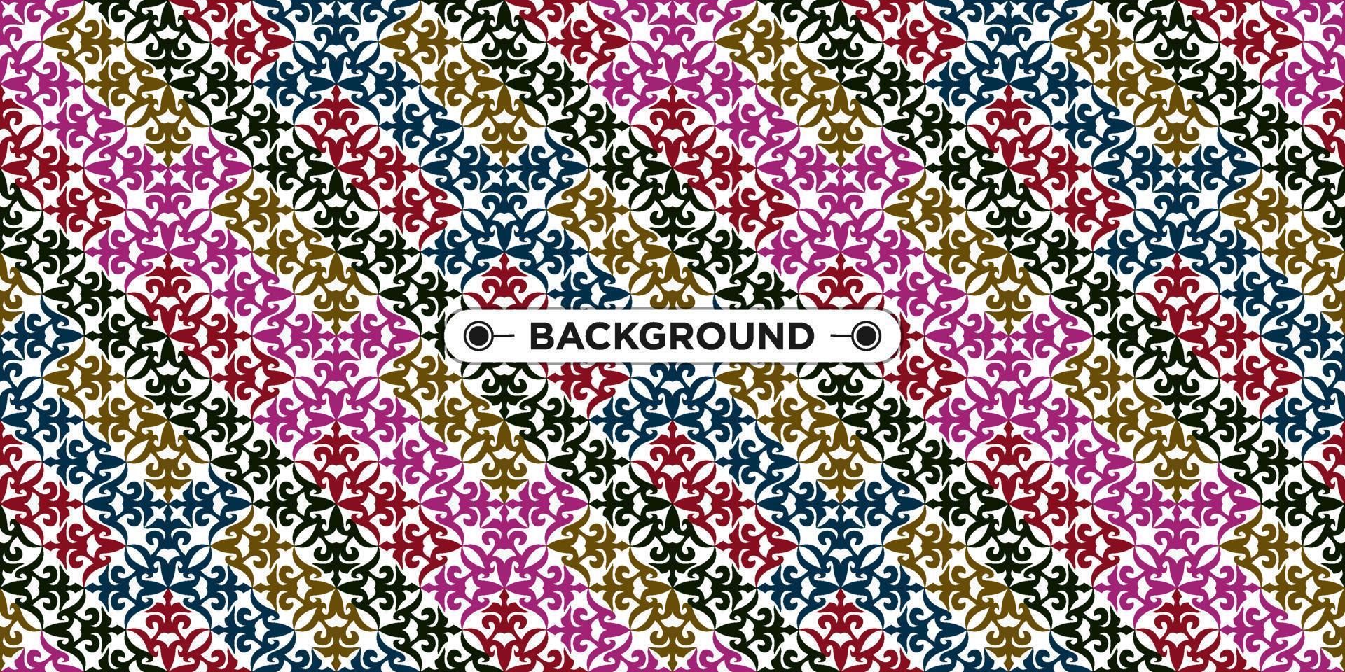 colorful geometric ethnic seamless pattern background vector