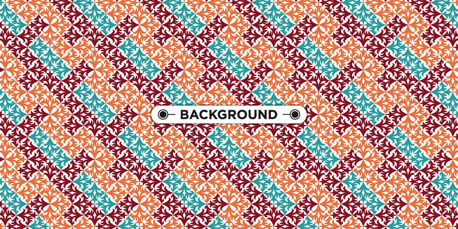 colorful geometric ethnic seamless pattern background vector