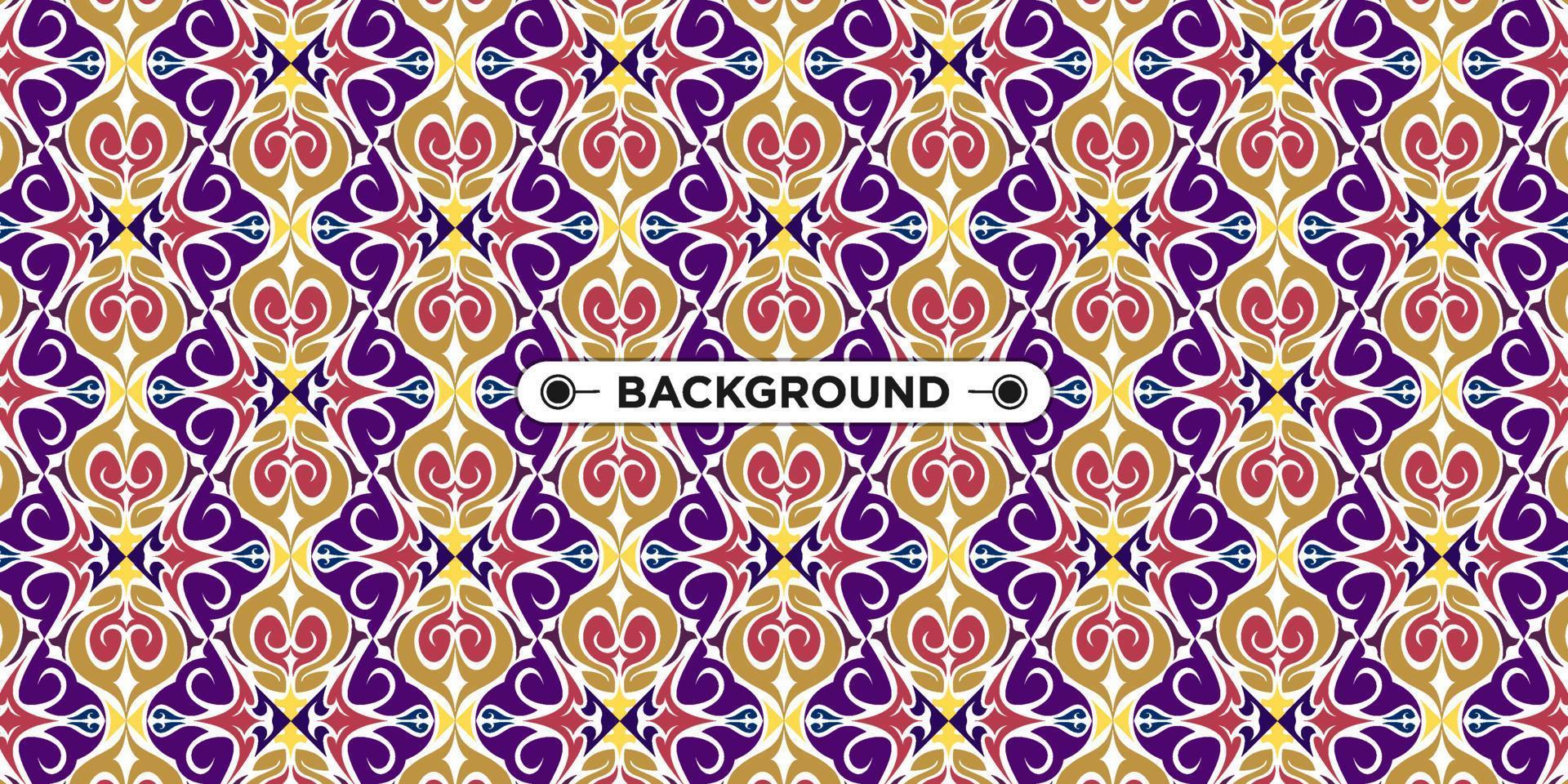 Unique colorful ethnic seamless pattern background vector