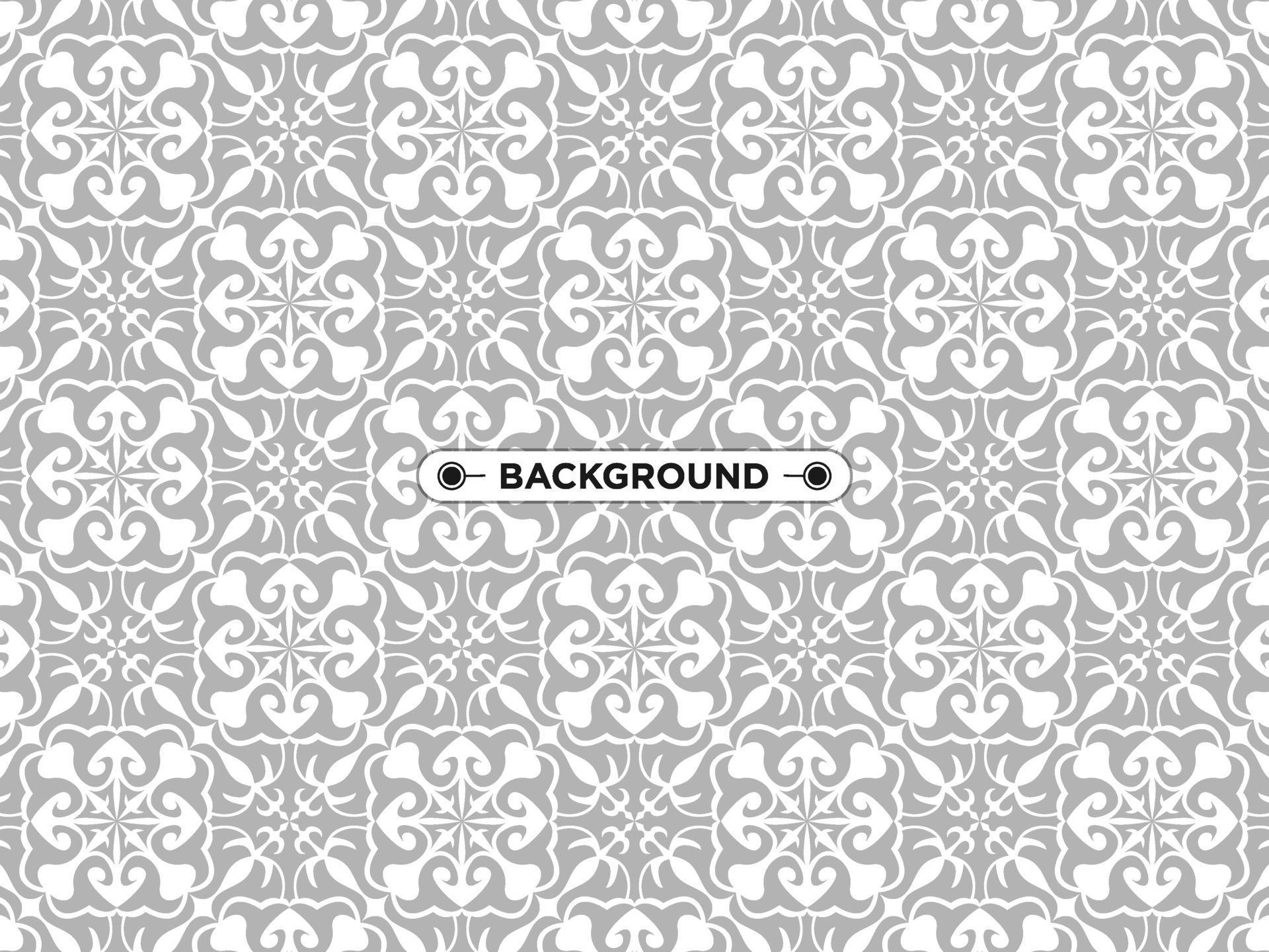 gray ethnic mandala seamless pattern background 6857880 Vector Art at