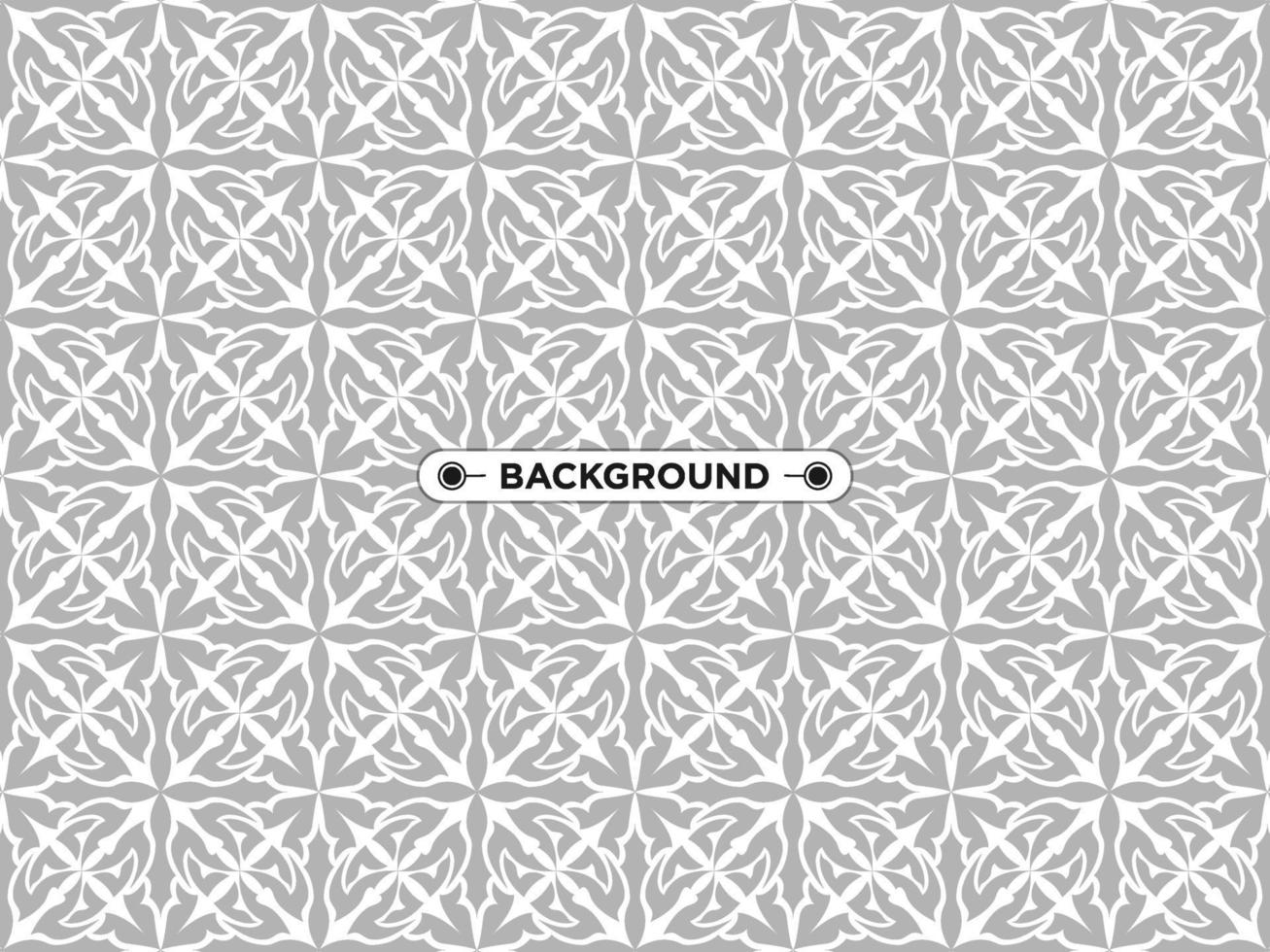 gray ethnic mandala seamless pattern background vector