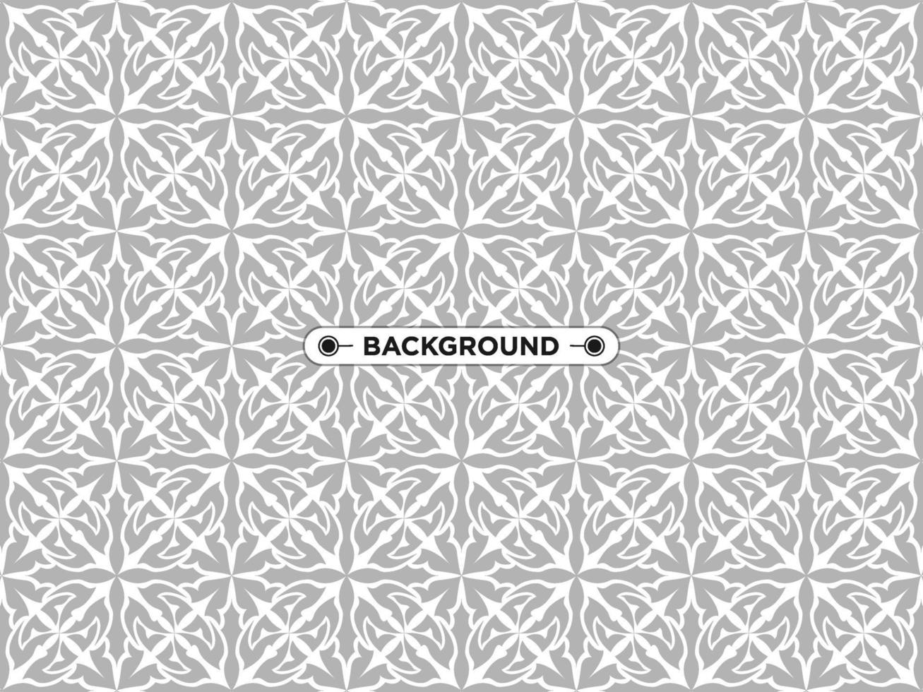 gray ethnic mandala seamless pattern background vector