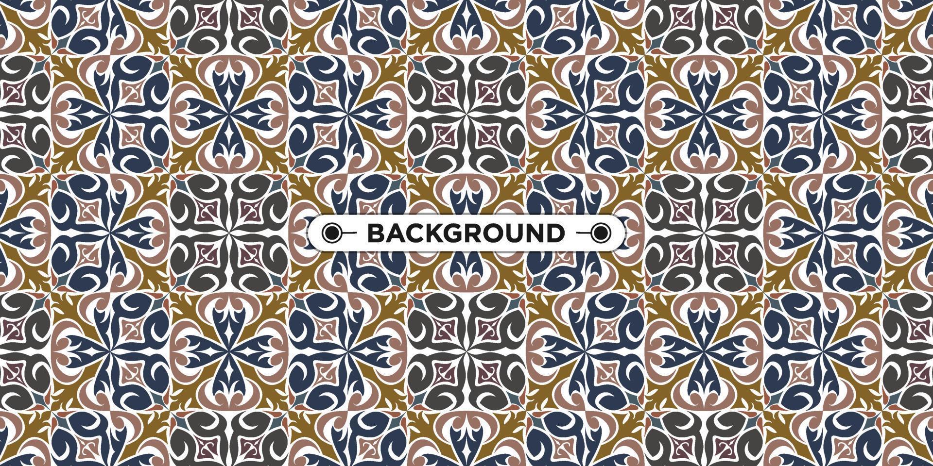 Unique colorful ethnic seamless pattern background vector