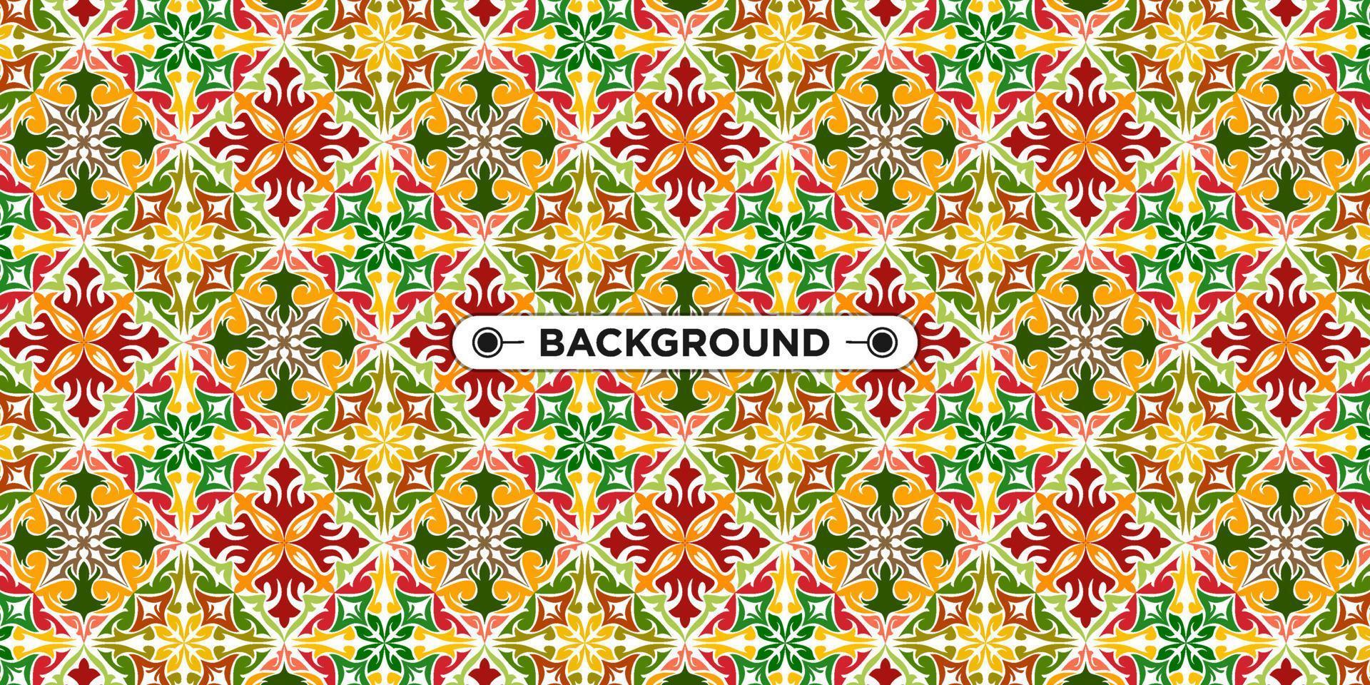 Unique colorful ethnic seamless pattern background vector