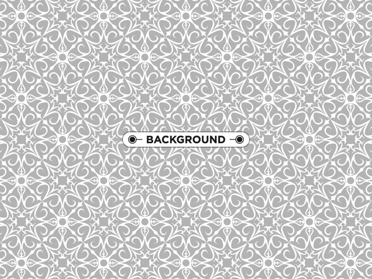 gray ethnic mandala seamless pattern background vector