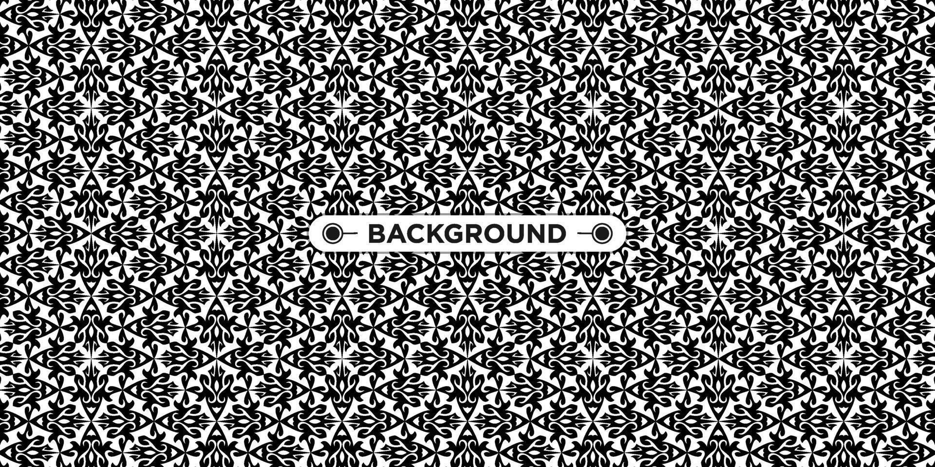 background pattern seamless ethnic geometric black and white vector