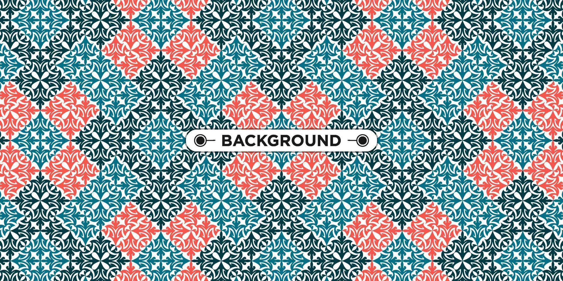 colorful geometric ethnic seamless pattern background vector