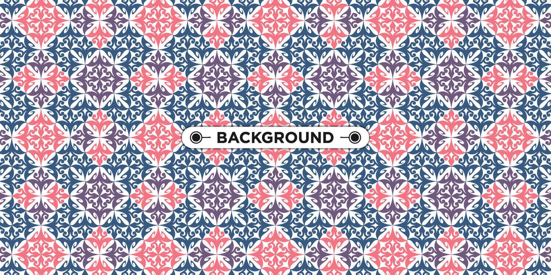 colorful geometric ethnic seamless pattern background vector