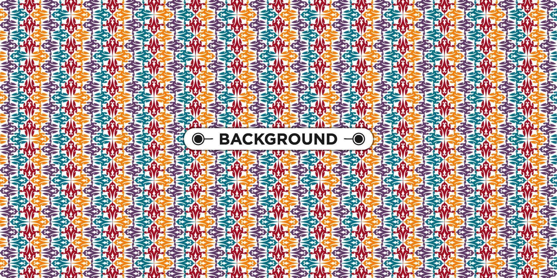 colorful geometric ethnic seamless pattern background vector