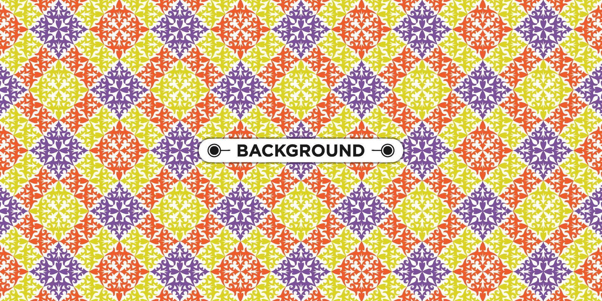 colorful geometric ethnic seamless pattern background vector