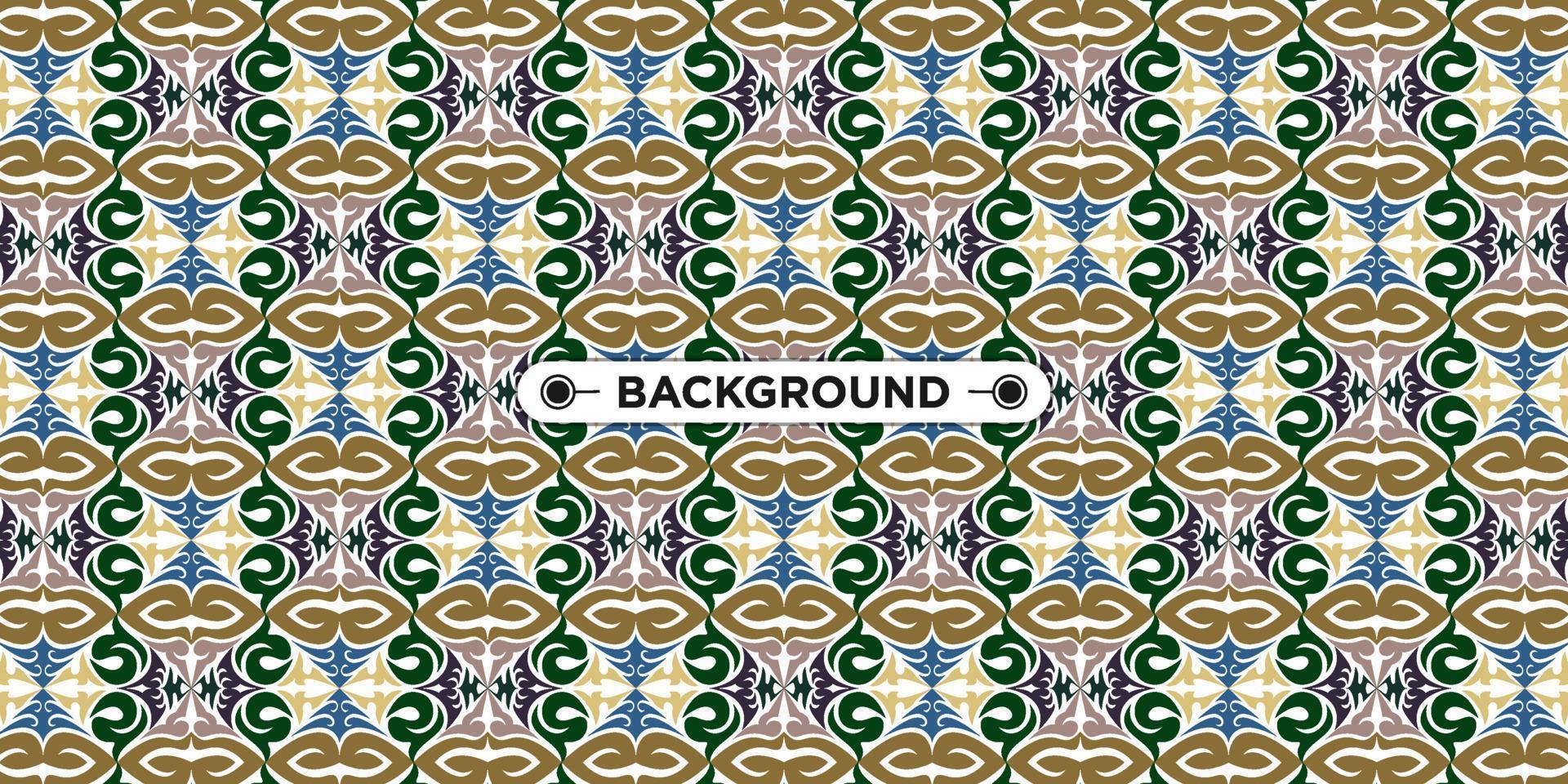 Unique colorful ethnic seamless pattern background vector