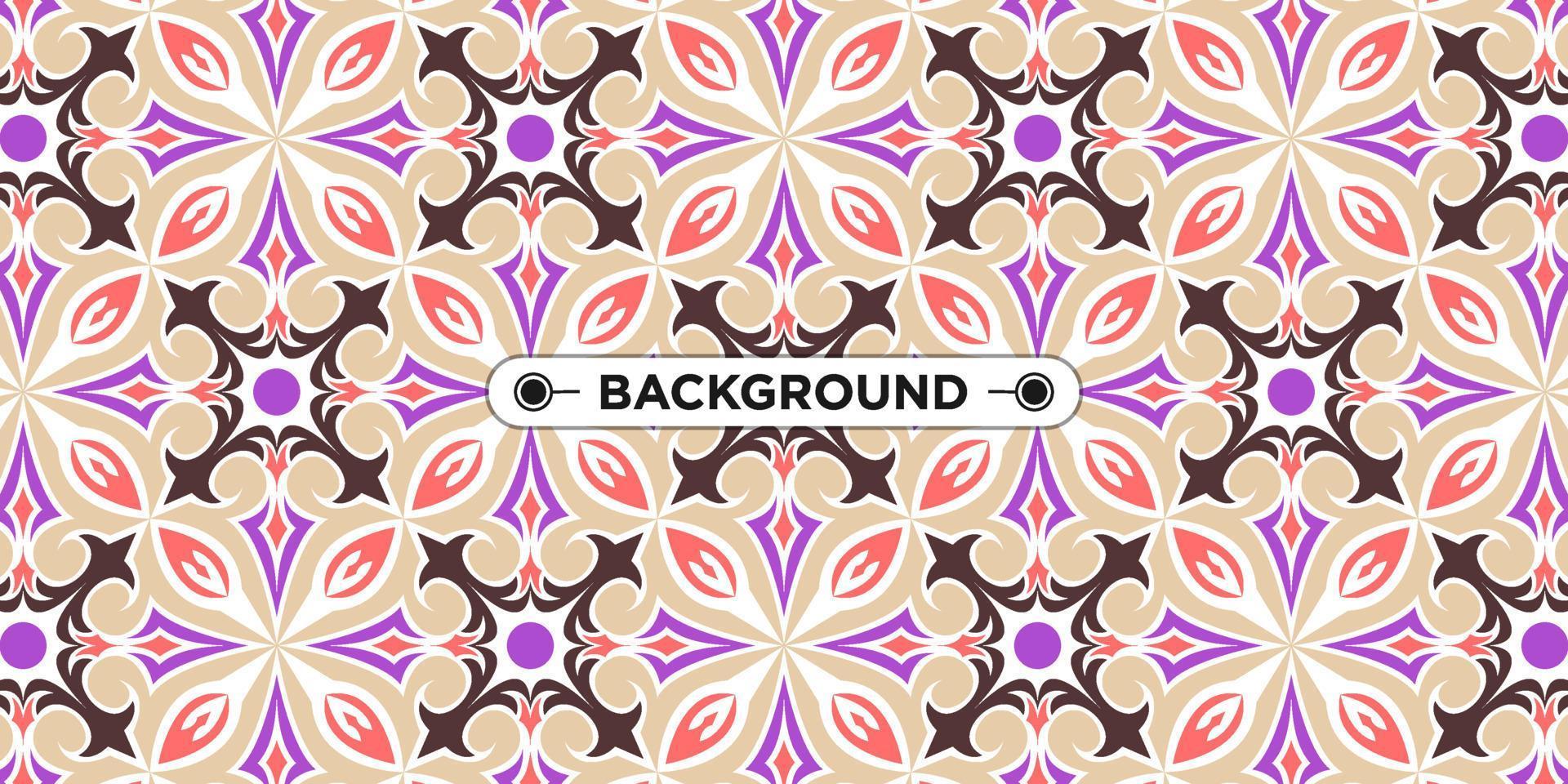 colorful ethnic mandala seamless pattern background vector