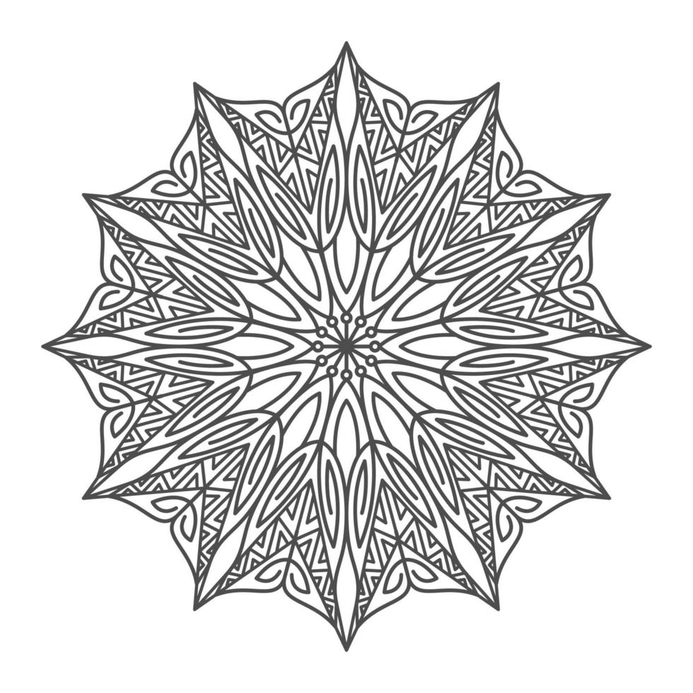 adornos de mandala elegantes y únicos vector