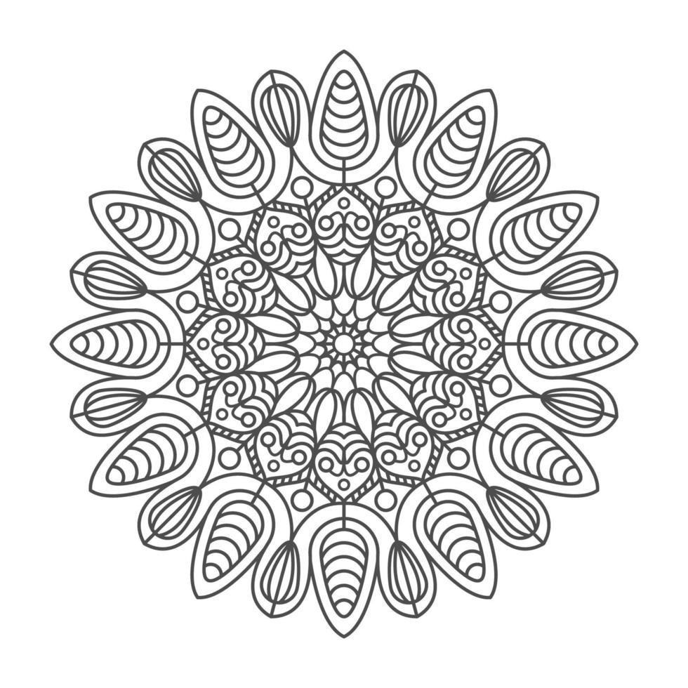 adornos de mandala elegantes y únicos vector