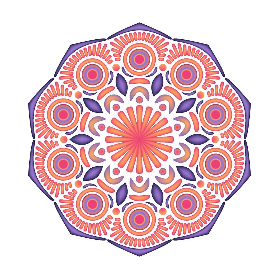 adornos de mandala elegantes y únicos vector