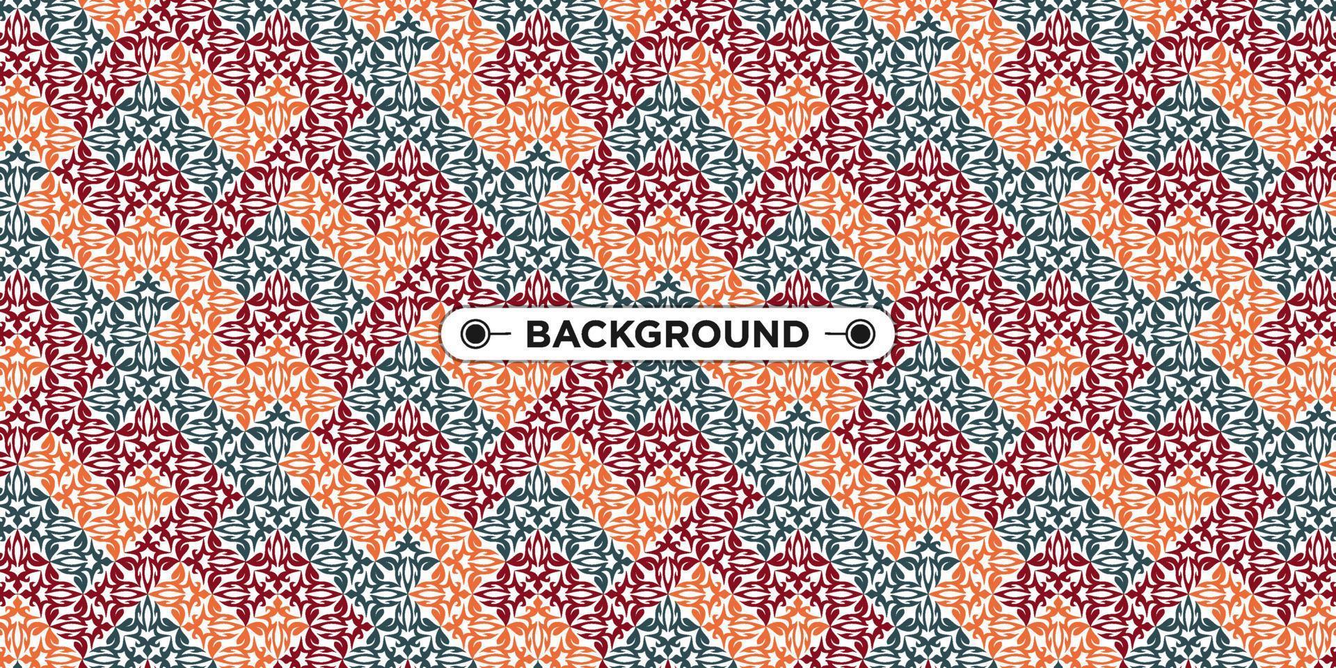 colorful geometric ethnic seamless pattern background vector