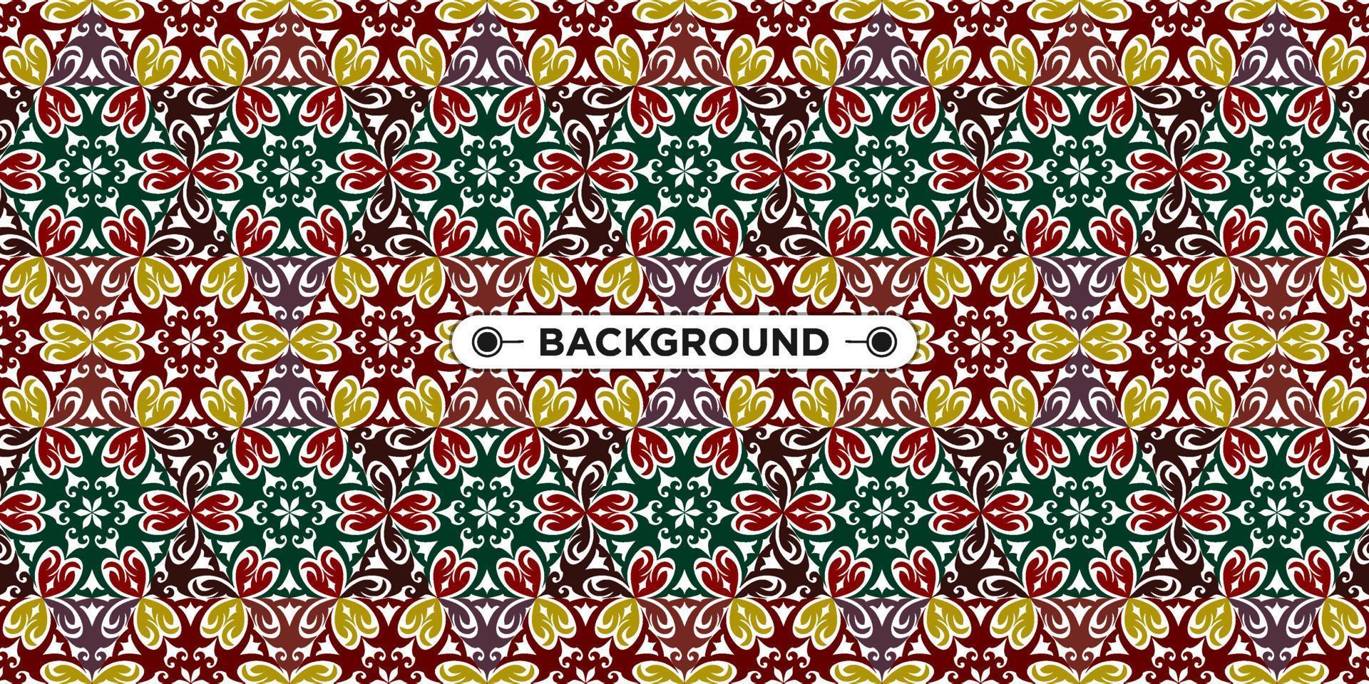 Unique colorful ethnic seamless pattern background vector