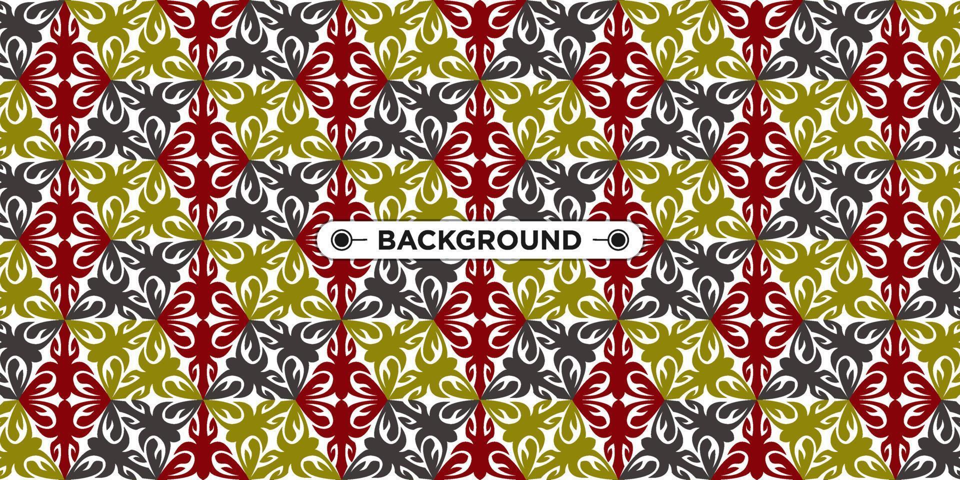 Unique colorful ethnic seamless pattern background vector