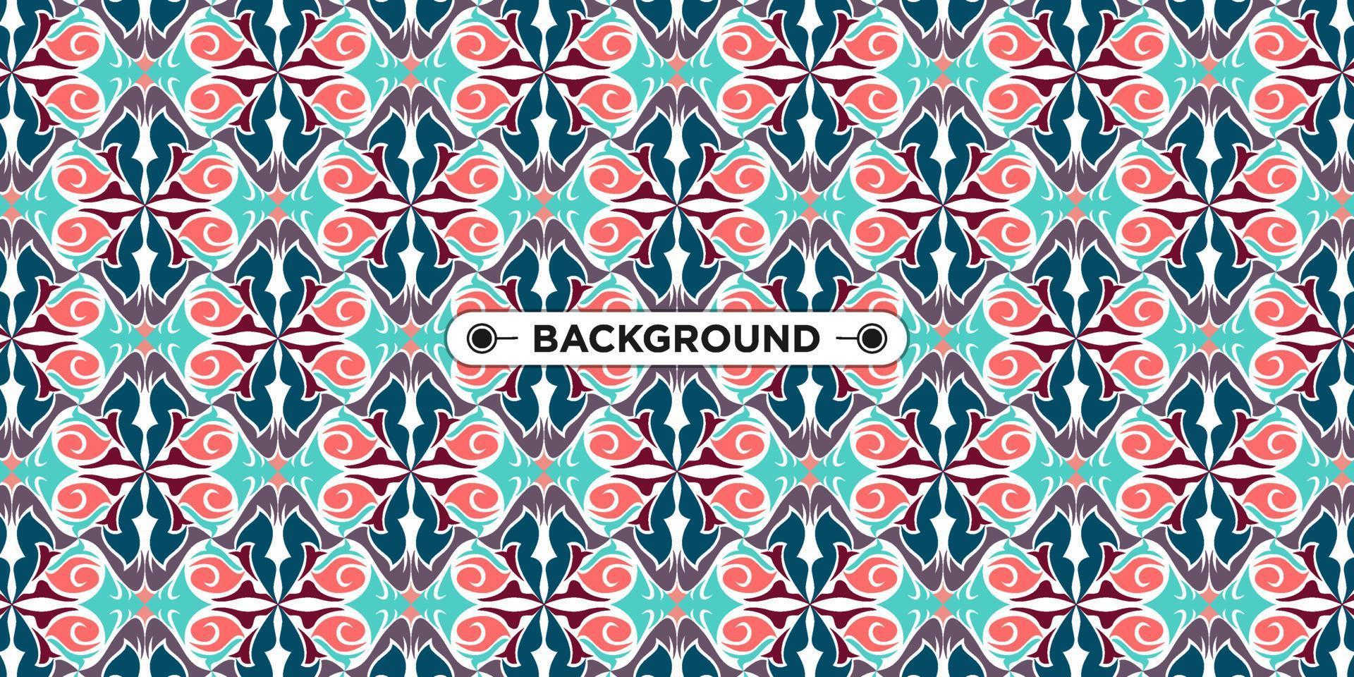 Unique colorful ethnic seamless pattern background vector