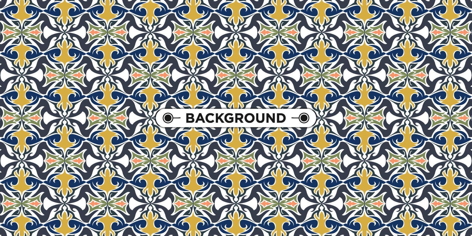 Unique colorful ethnic seamless pattern background vector