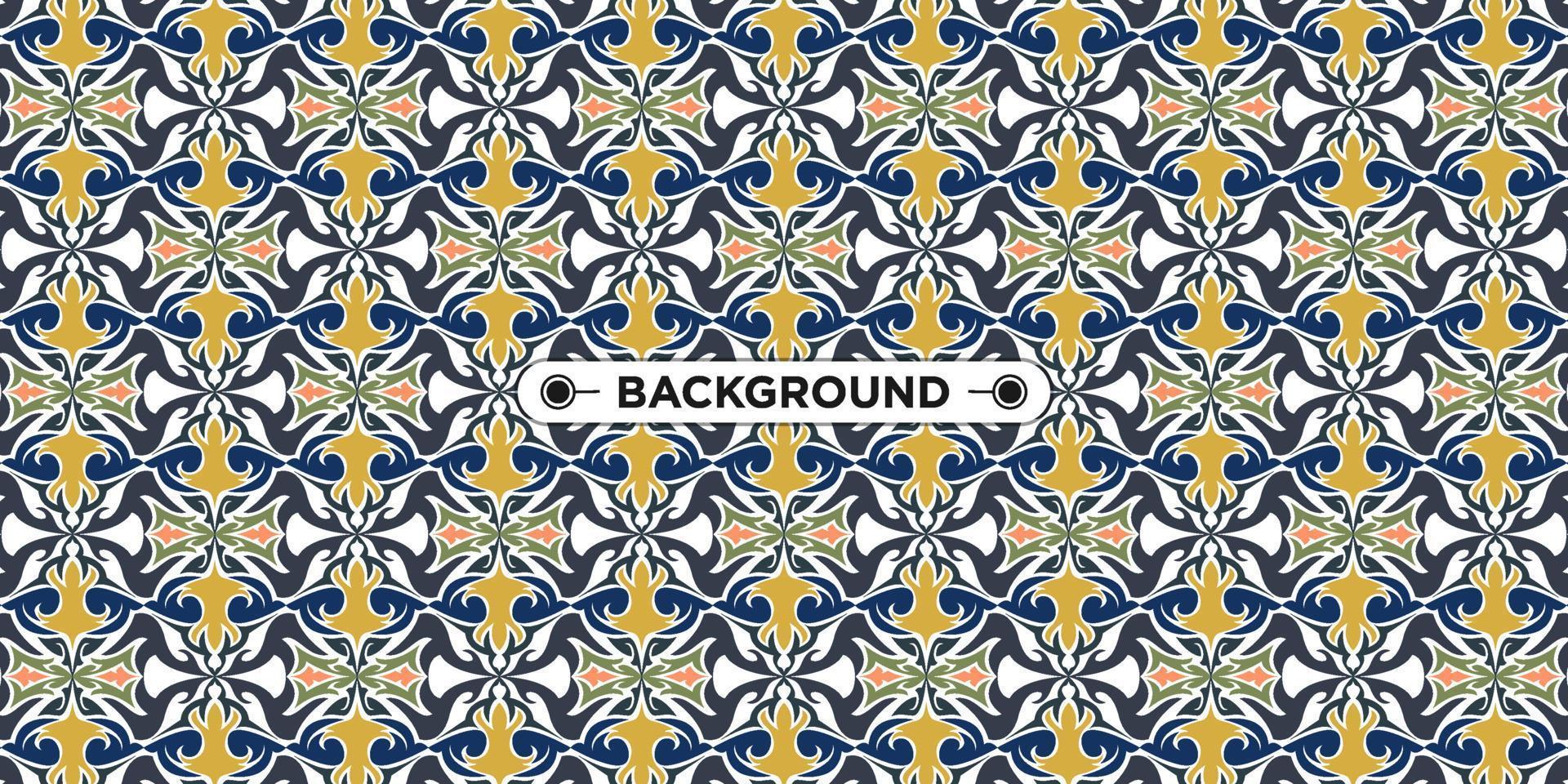 Unique colorful ethnic seamless pattern background vector