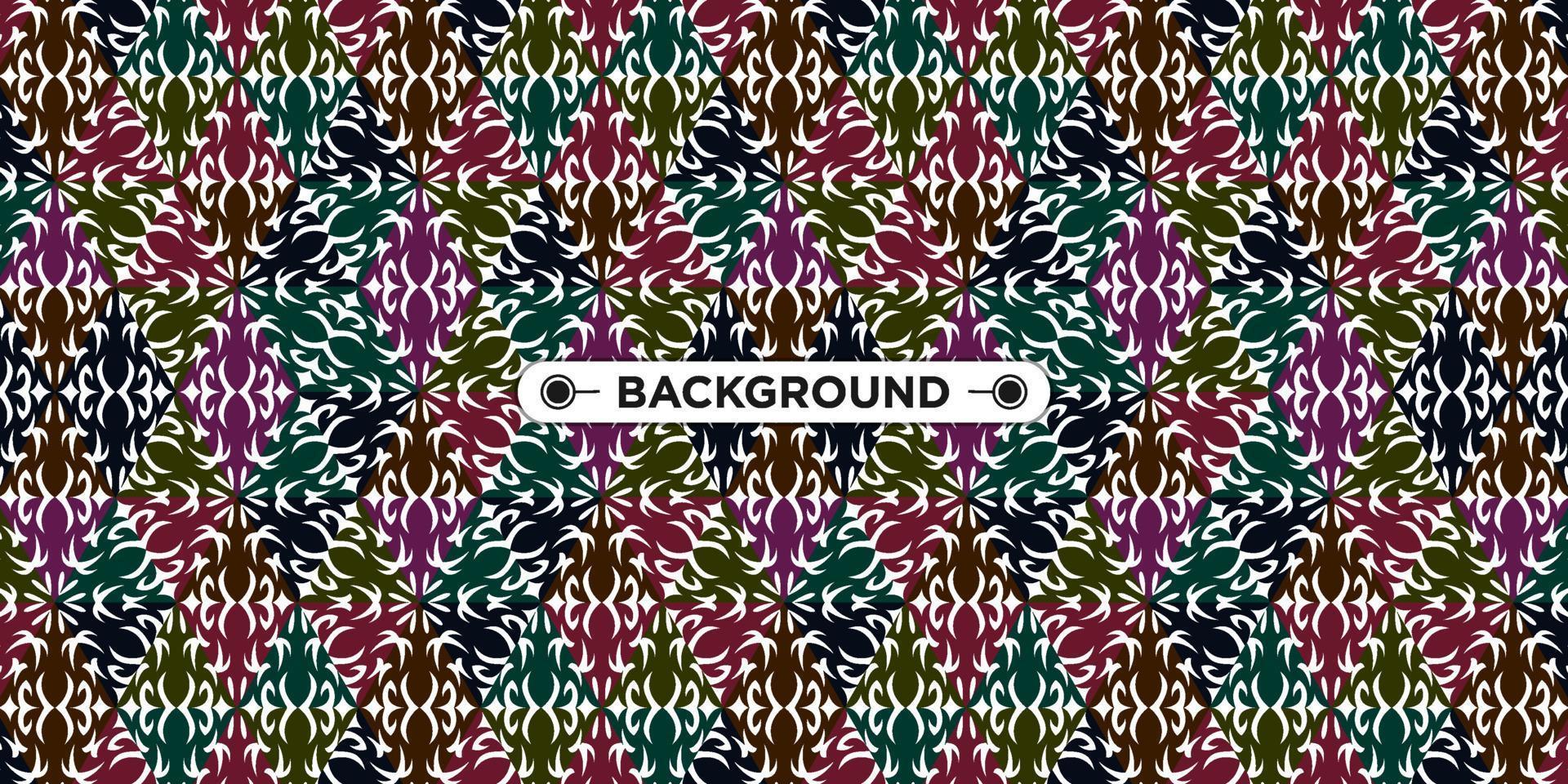 Unique colorful ethnic seamless pattern background vector