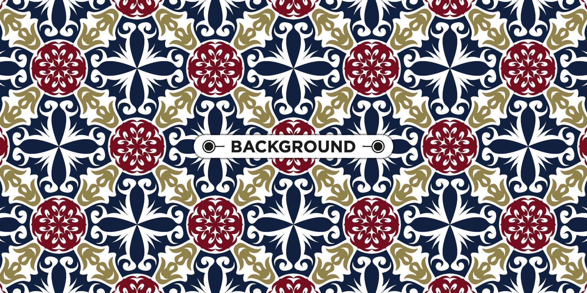 Unique colorful ethnic seamless pattern background vector