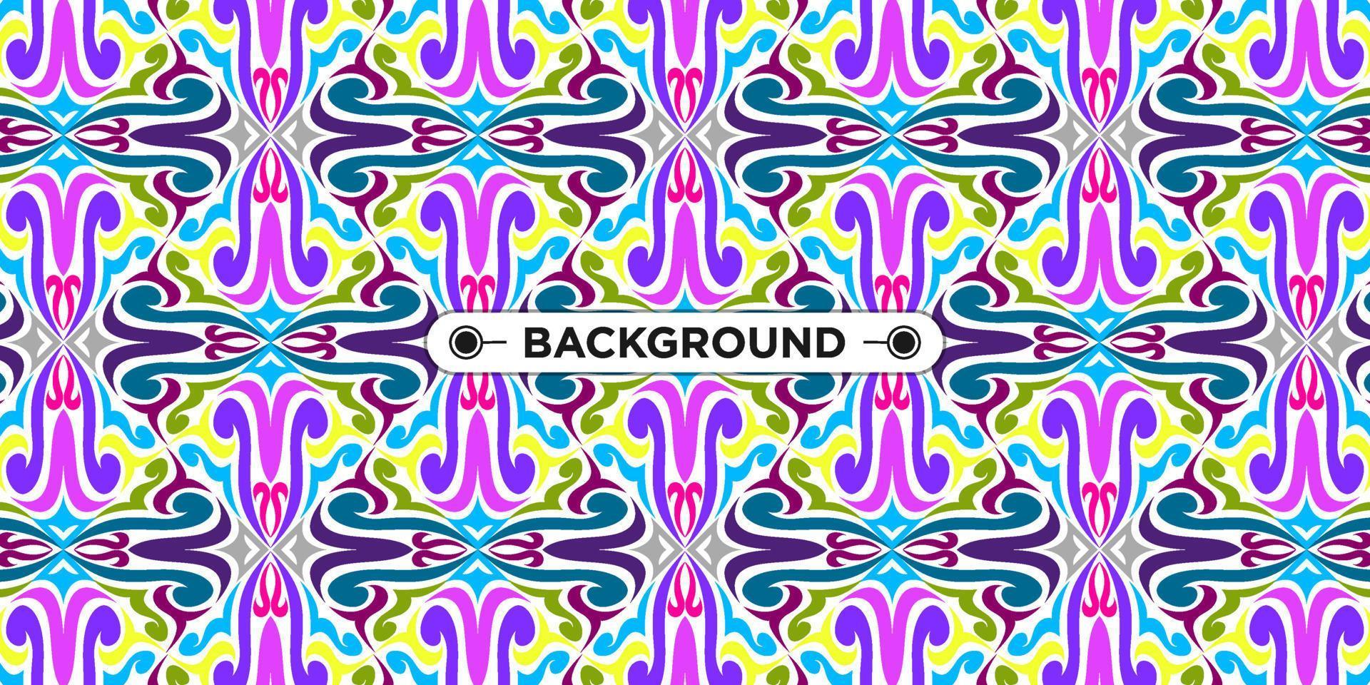 colorful ethnic mandala seamless pattern background vector