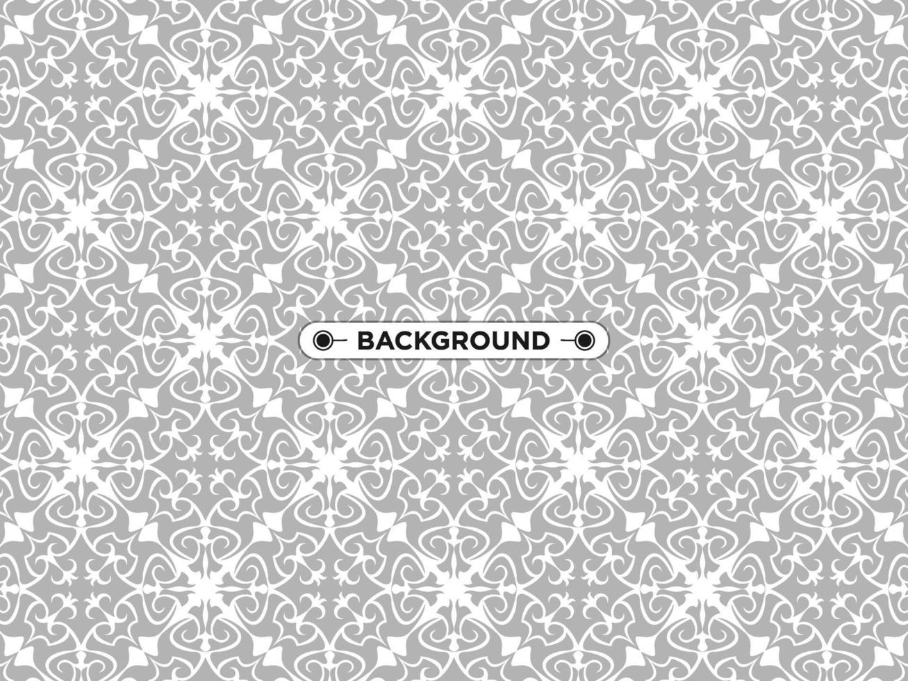 gray ethnic mandala seamless pattern background vector