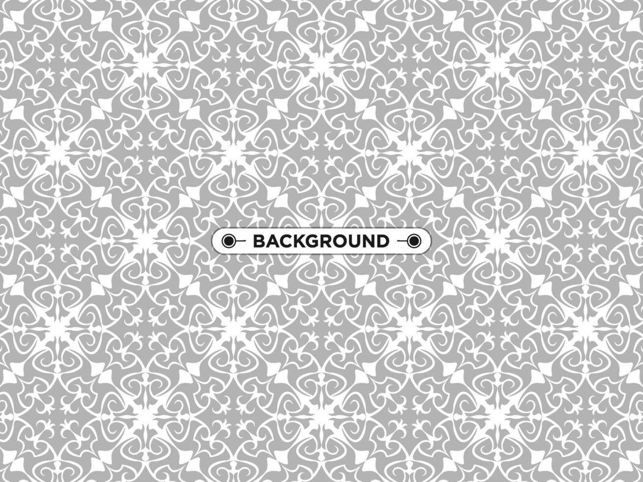 gray ethnic mandala seamless pattern background vector