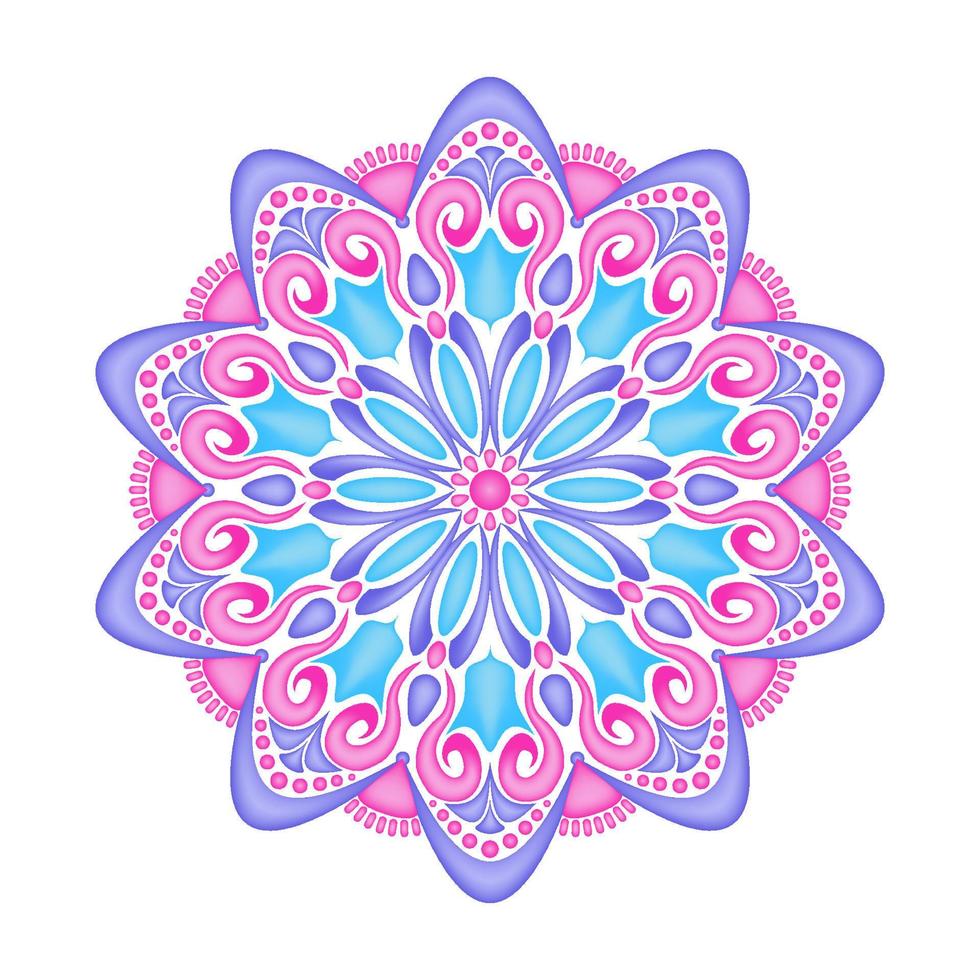 adornos de mandala elegantes y únicos vector