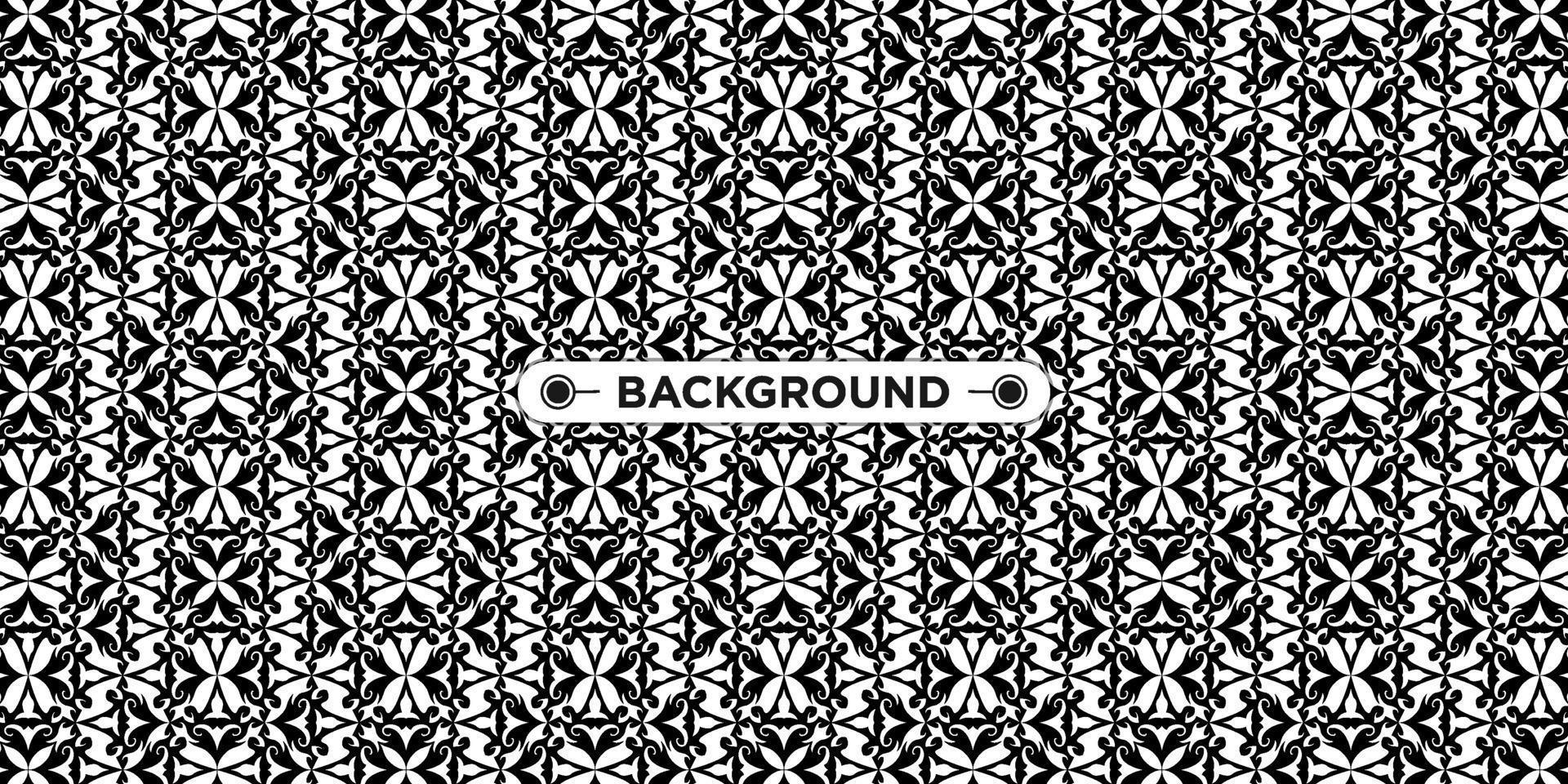 background pattern seamless ethnic geometric black and white vector