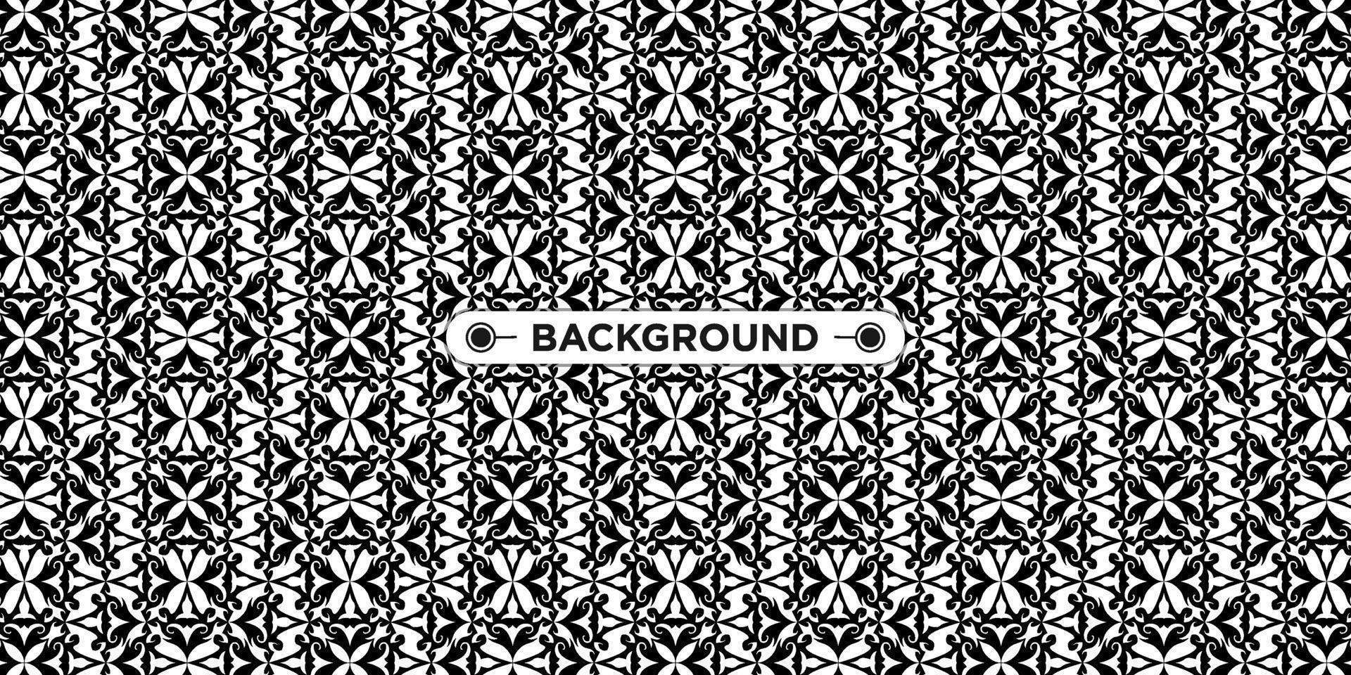 background pattern seamless ethnic geometric black and white vector