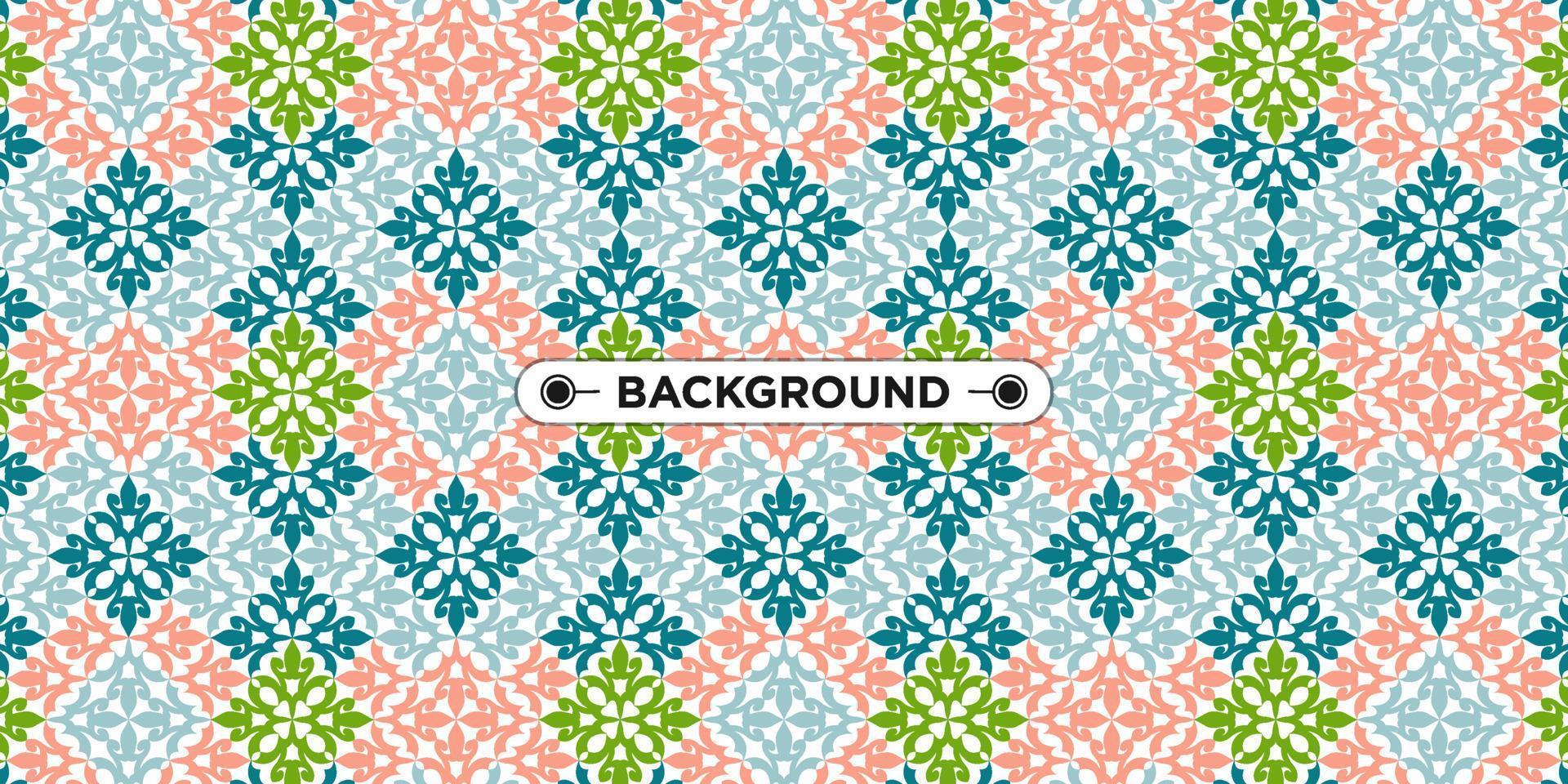 colorful geometric ethnic seamless pattern background vector
