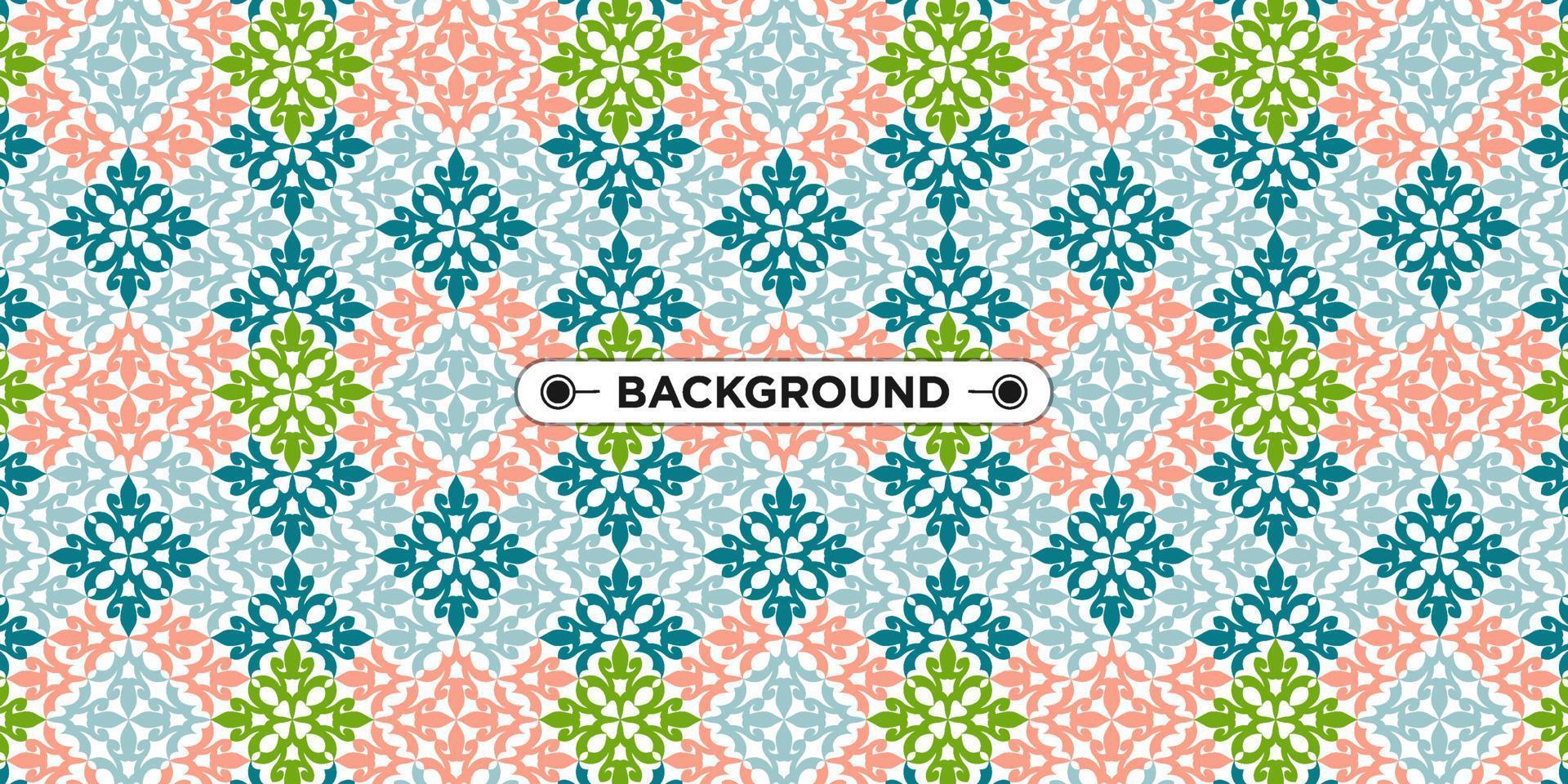 colorful geometric ethnic seamless pattern background vector