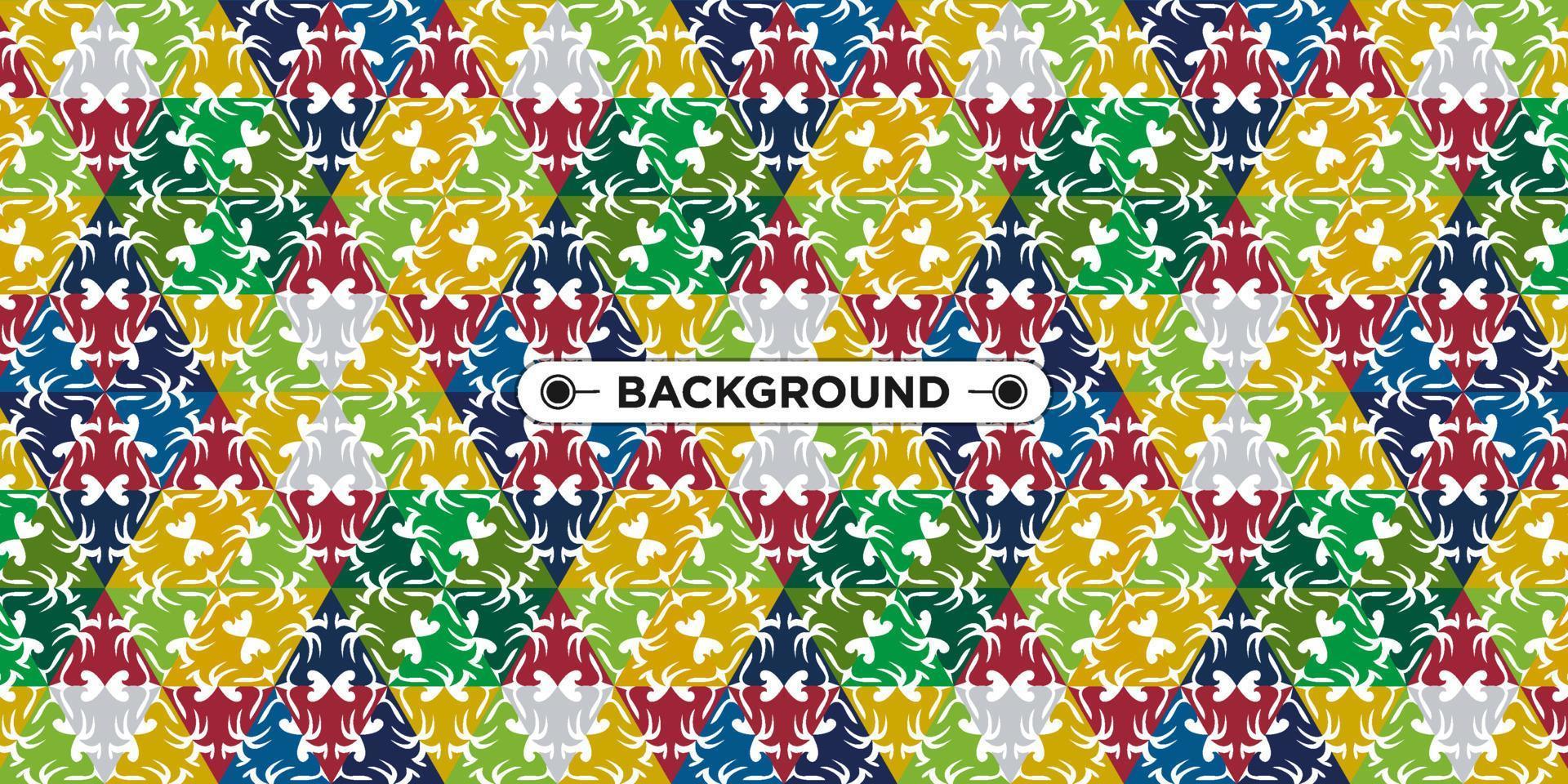 Unique colorful ethnic seamless pattern background vector