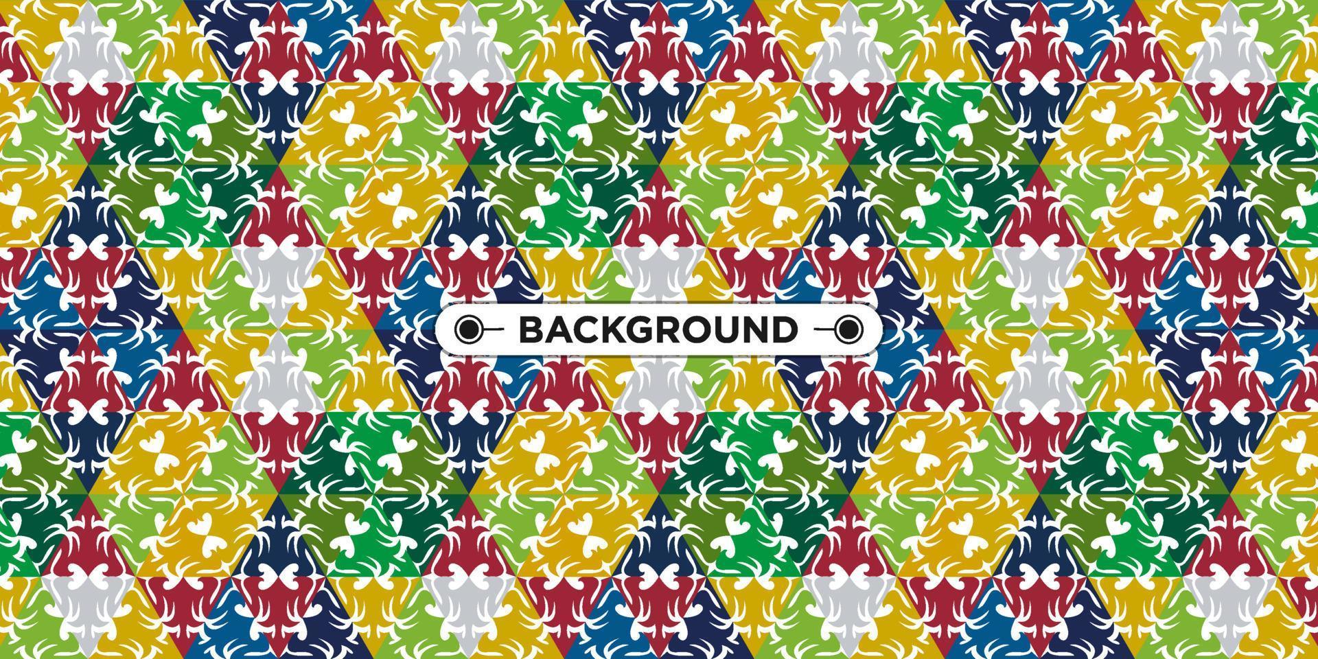 Unique colorful ethnic seamless pattern background vector