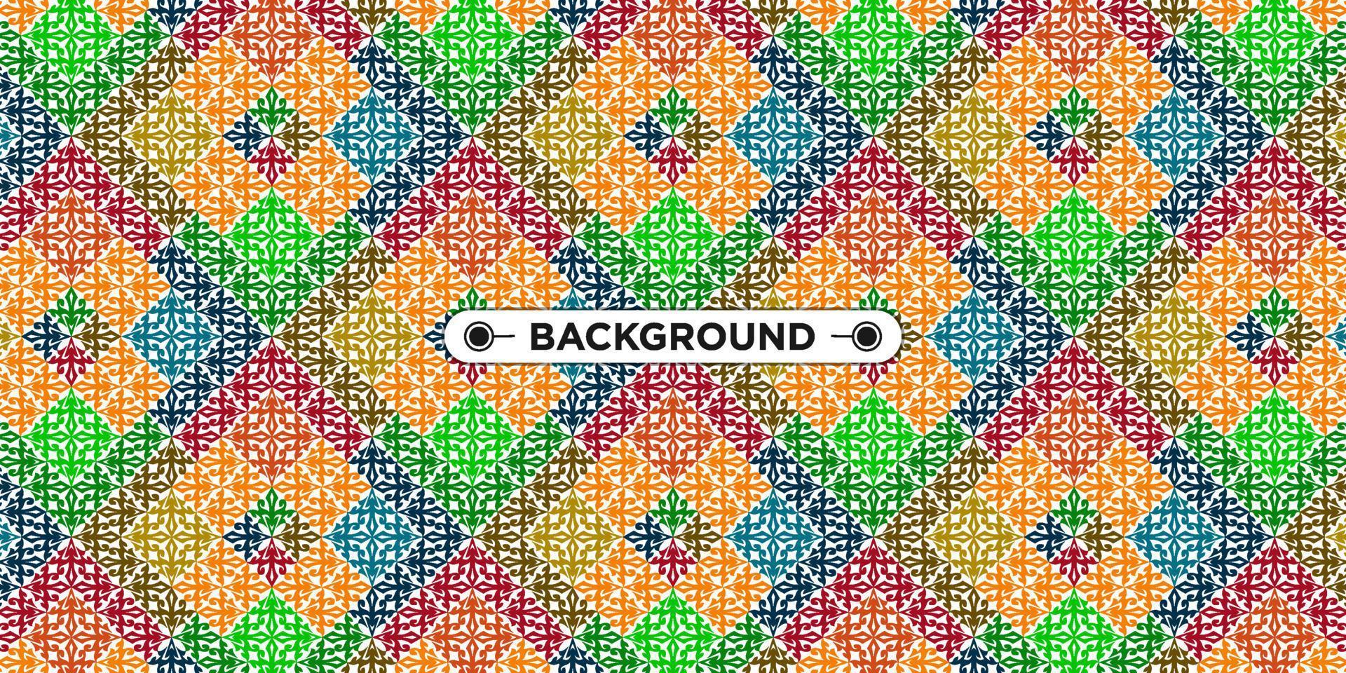 colorful geometric ethnic seamless pattern background vector