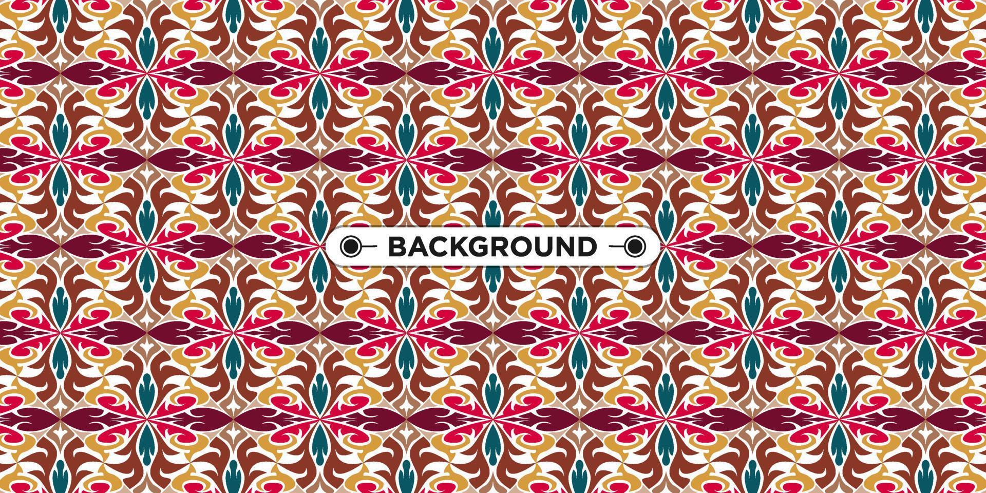 Unique colorful ethnic seamless pattern background vector