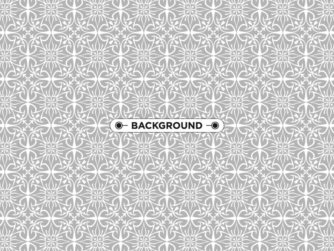 gray ethnic mandala seamless pattern background vector