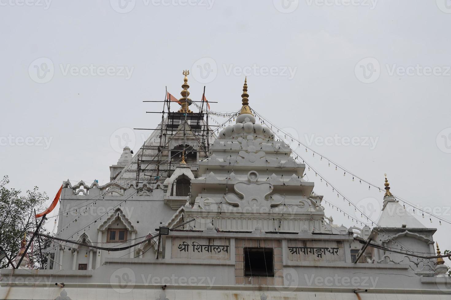 shiv mandir en chandni chowk de delhi foto