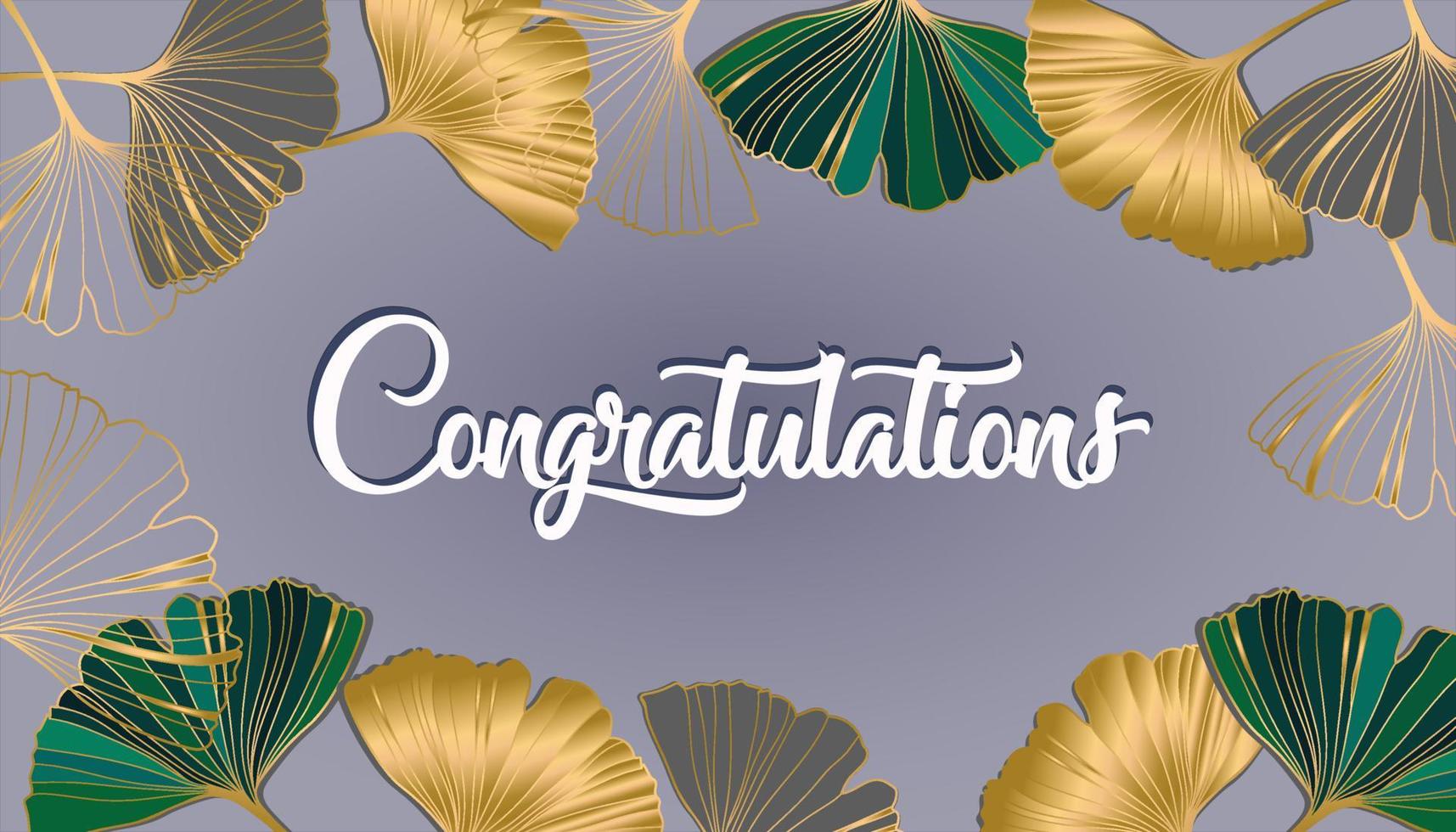 Vector banner of ginkgo biloba leaf. ink line art design. Ginkgo Biloba leaves. Copy Space