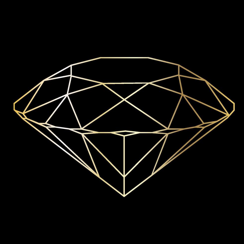 Vector set of golden luxury crystal diamonds shapes.Border Collection for Card.Geometric Premium Glitter Background, Polygon mosaic shape amethyst gem quartz stone line art style