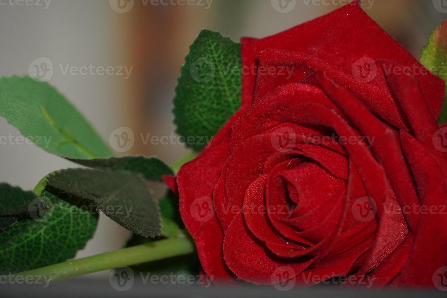 artificial rose flowers for decoration photo