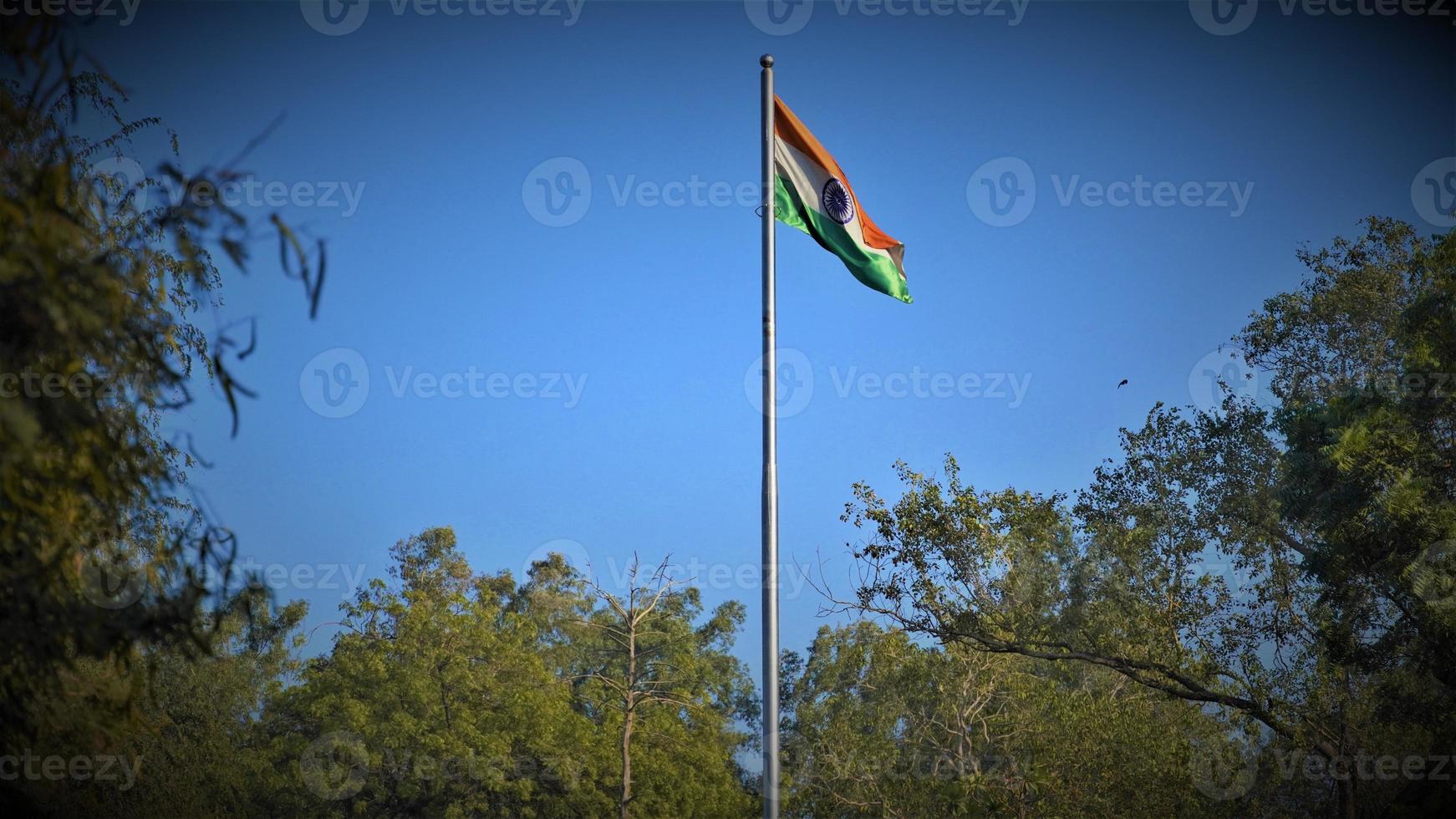 indian flag sly in the sky image photo
